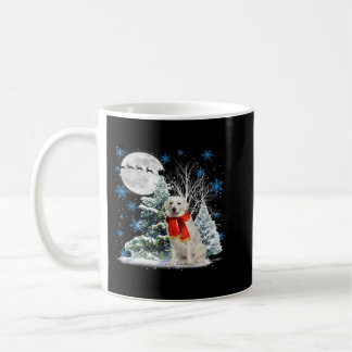 Kuvasz Under Moonlight Snow Christmas Pajama 78 Coffee Mug