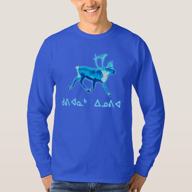 Kuvianak Innovia - Blue Caribou (Reindeer) T-Shirt (Front)