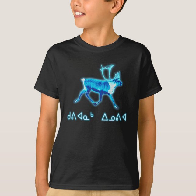 Kuvianak Innovia - Blue Caribou (Reindeer) T-Shirt (Front)