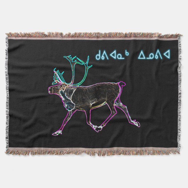 Kuvianak Innovia - Electric Caribou Throw Blanket (Front)