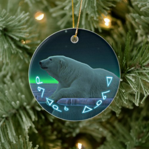 Kuvianak Innovia _ Ice Edge Polar Bear Ceramic Ornament