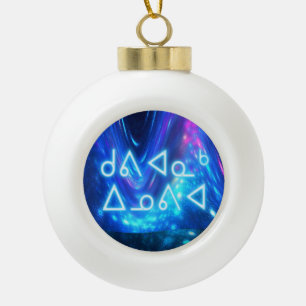 Kuvianak Innovia - Qaanaaq - Northern Lights Ceramic Ball Christmas Ornament