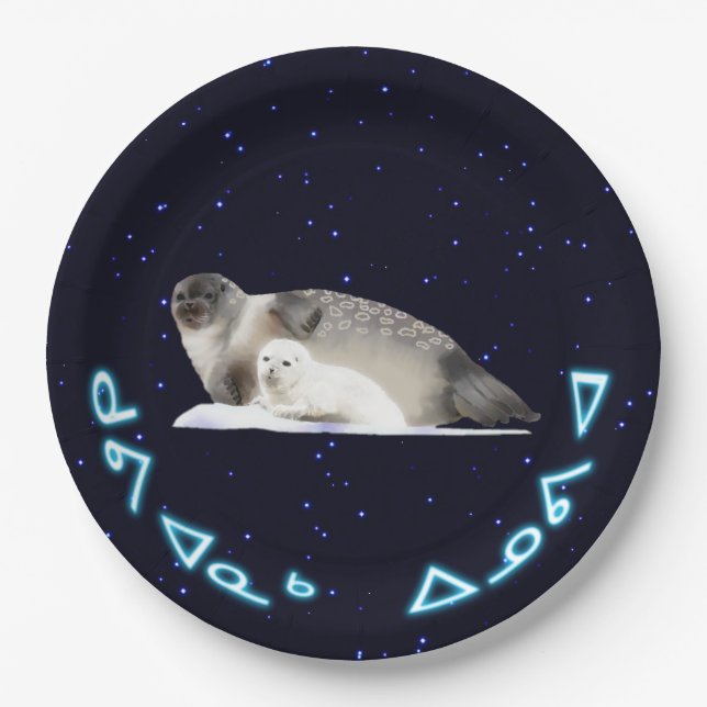 Kuvianak Innovia - Ringed Seal Paper Plates (Front)