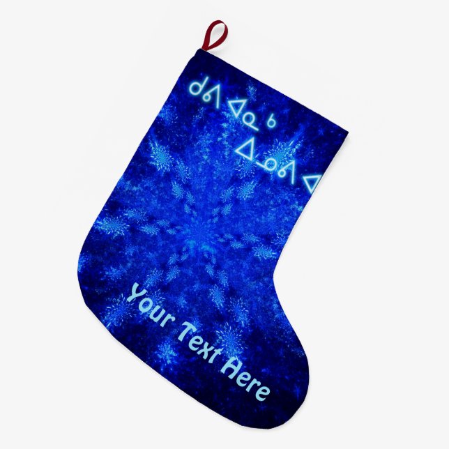 Kuvianak Innovia - Snowburst Large Christmas Stocking (Front (Hanging))