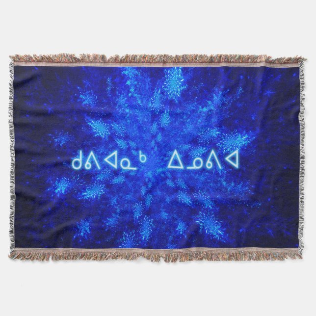 Kuvianak Innovia - Snowburst Throw Blanket (Front)