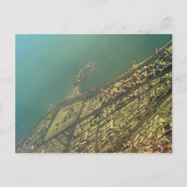 Kuwait city, Green Island, Bird eye view Postcard (Front)