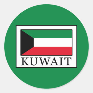 Kuwait Classic Round Sticker