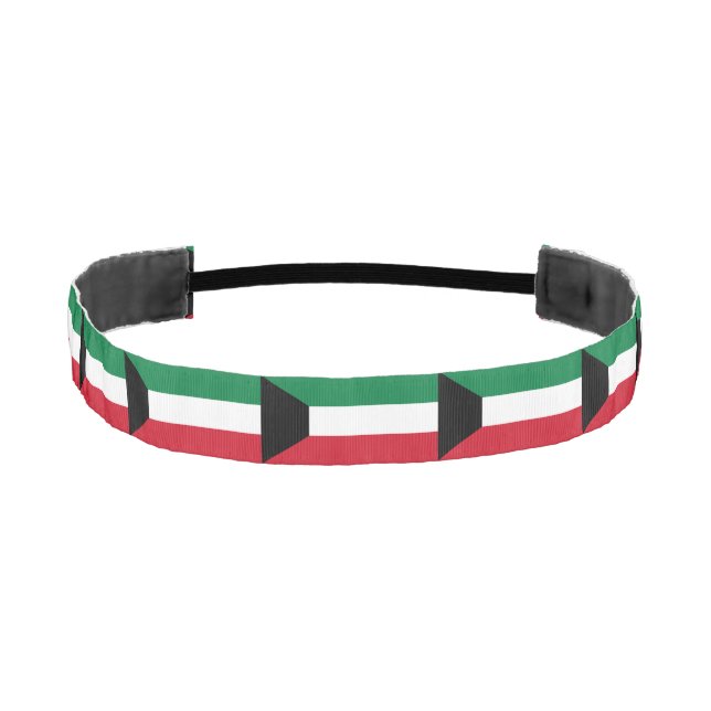 Kuwait Flag Athletic Headband (Front)
