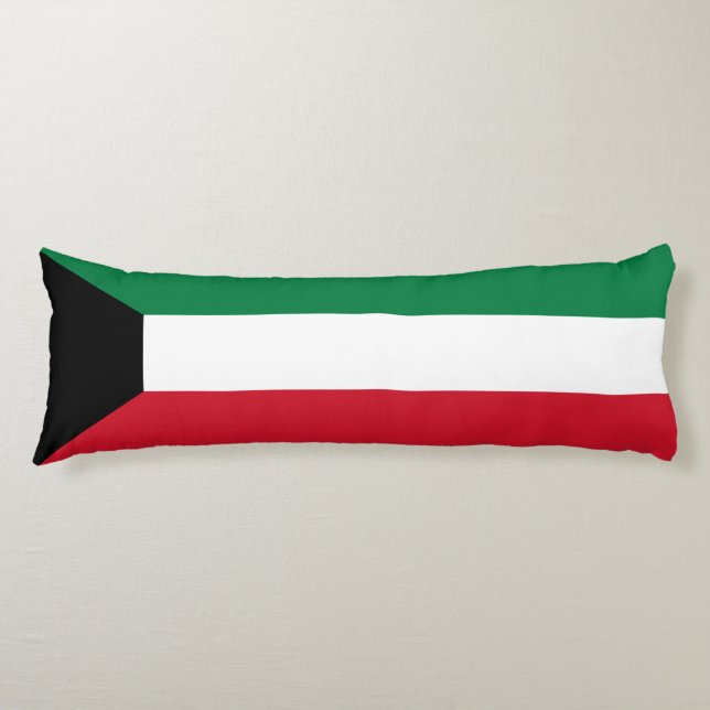 Kuwait Flag Body Pillow (Front)