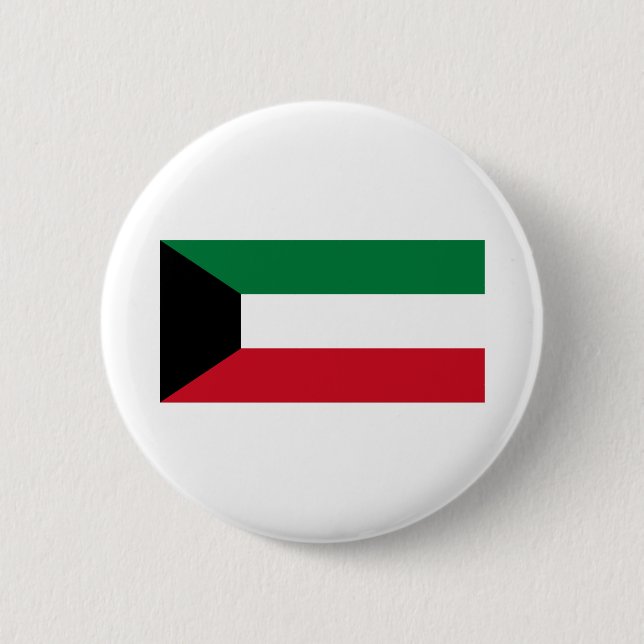 Kuwait Flag Button (Front)