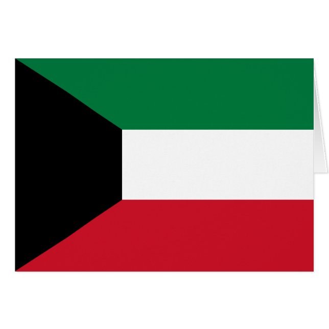 Kuwait Flag Cards (Front Horizontal)