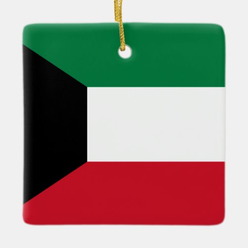 Kuwait Flag  Ceramic Ornament