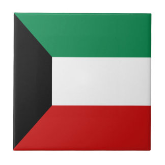 Kuwait Flag Ceramic Tile