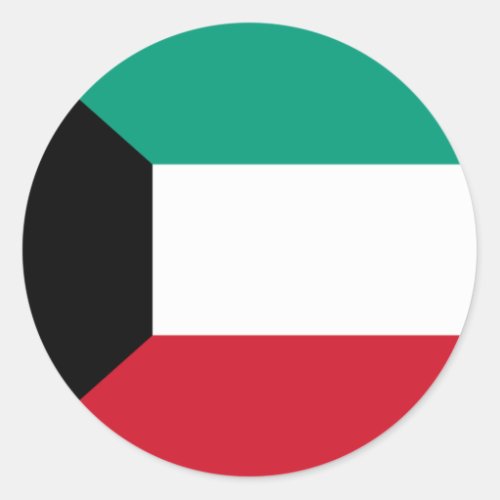 Kuwait Flag Classic Round Sticker