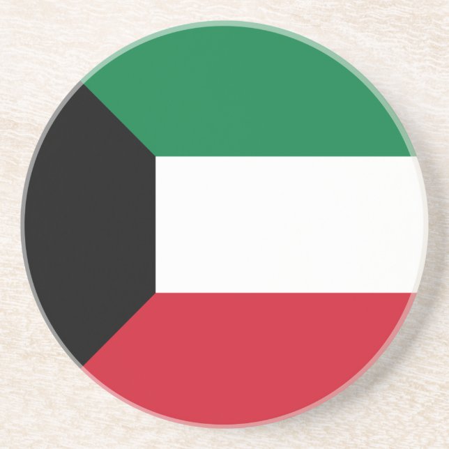 Kuwait Flag Coaster (Front)