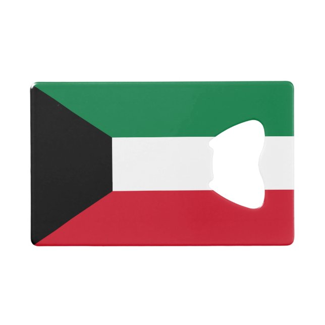 Kuwait Flag Credit Card Bottle Opener (Front (Horizontal))