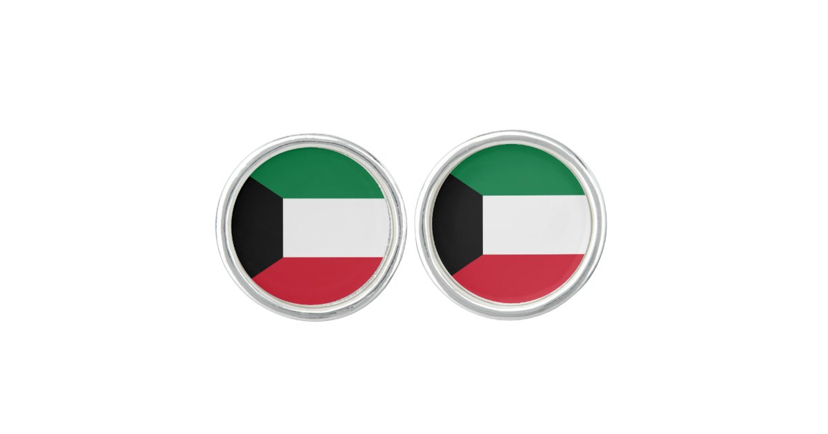 Kuwait Flag Cufflinks Zazzle