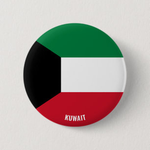 Kuwait Flag Cute Patriotic Button