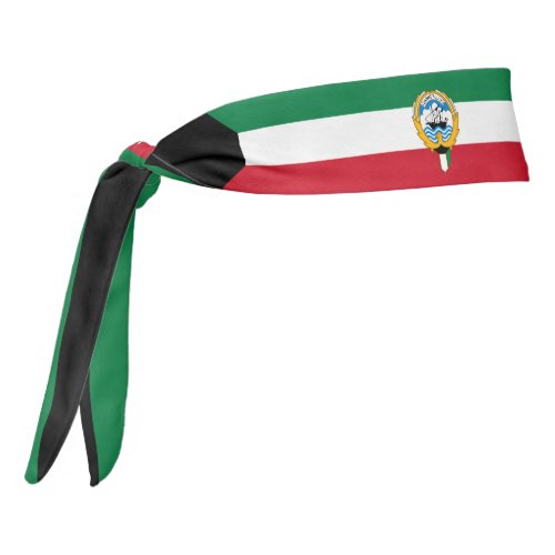 Kuwait Flag Elegant Patriotic Tie Headband