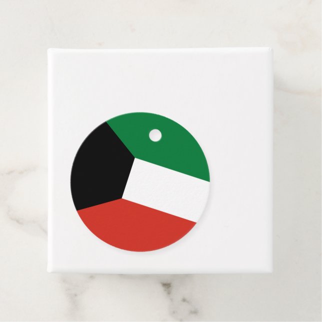 Kuwait flag favor tags (In Situ)