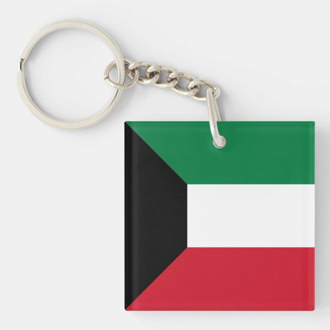 Kuwait Flag Keychain (Front)