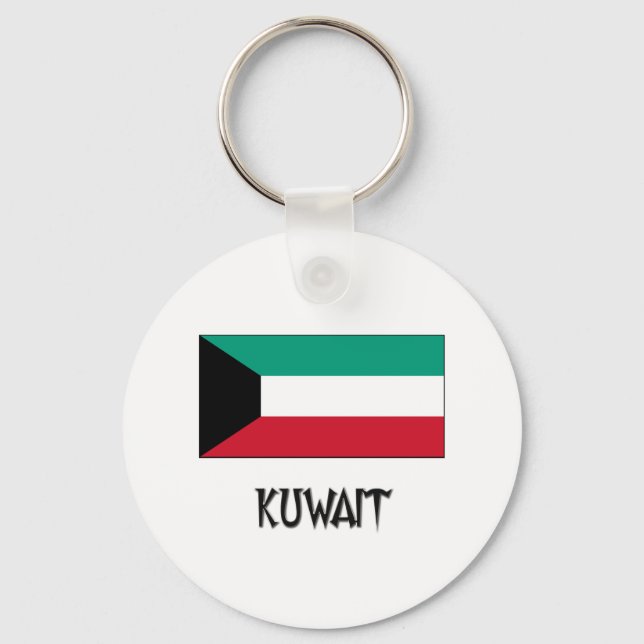 Kuwait Flag Keychain (Front)