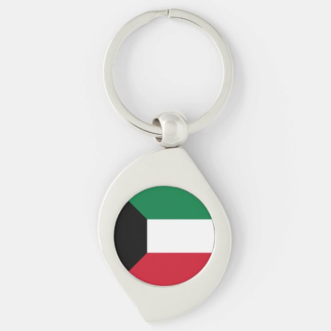 Kuwait Flag Keychain (Front)