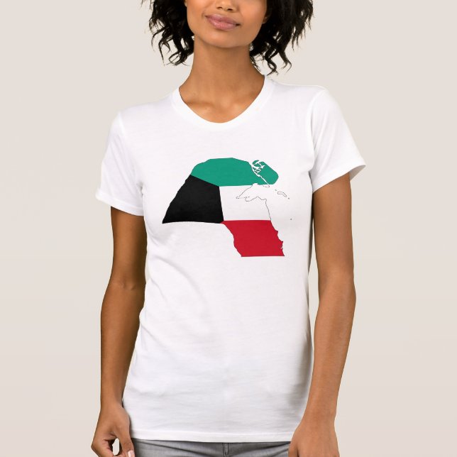 Kuwait Flag Map T-Shirt (Front)