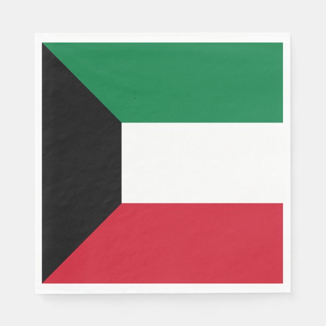 Kuwait Flag Napkins (Front)