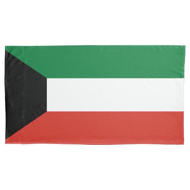 Kuwait flag pillow case (Front)