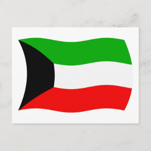 Kuwait Flag Postcard