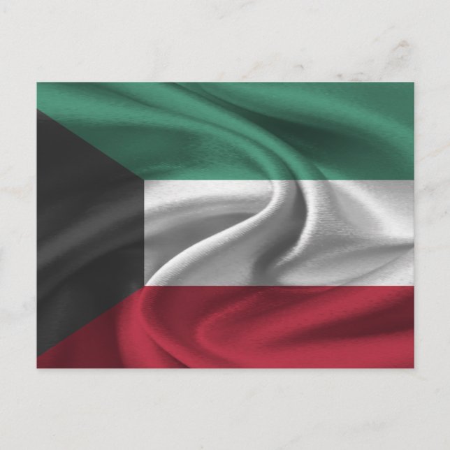 Kuwait Flag Postcard (Front)