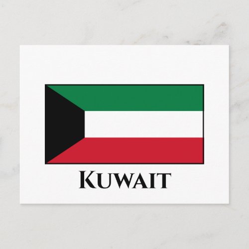 Kuwait Flag Postcard
