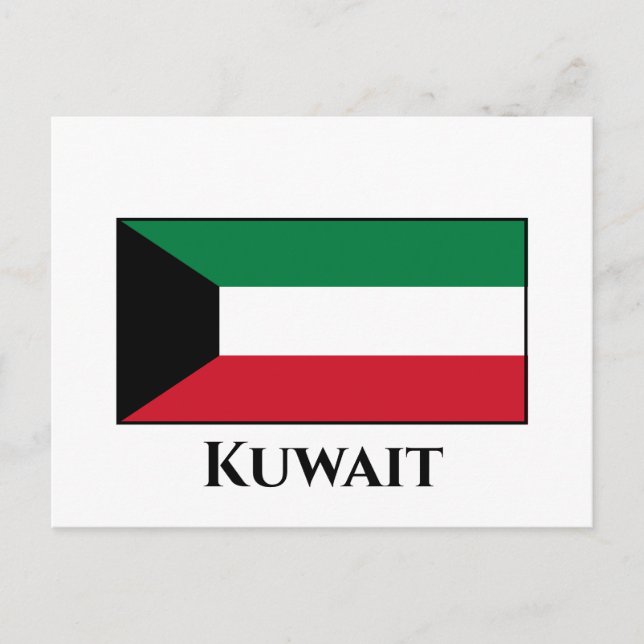 Kuwait Flag Postcard (Front)