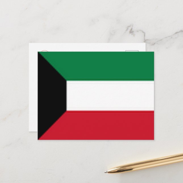 Kuwait - Flag - Postcard (Front/Back In Situ)