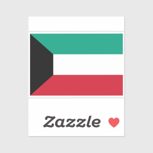 Kuwait Flag Sticker