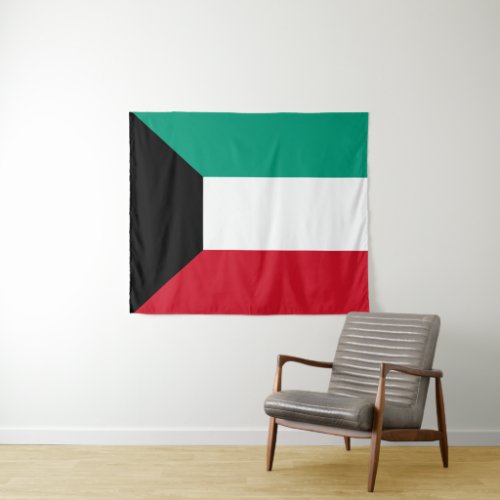 Kuwait Flag Tapestry