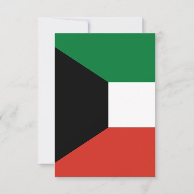 Kuwait flag thank you card (Front)