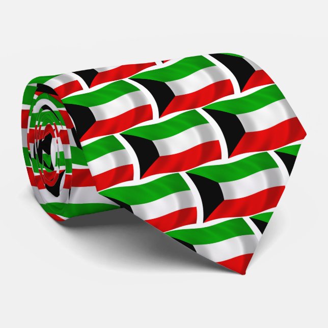 Kuwait Flag Tie (Rolled)