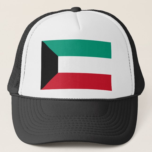 Kuwait Flag Trucker Hat (Front)