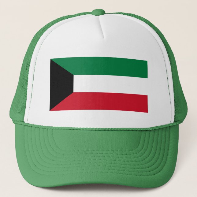 Kuwait Flag Trucker Hat (Front)