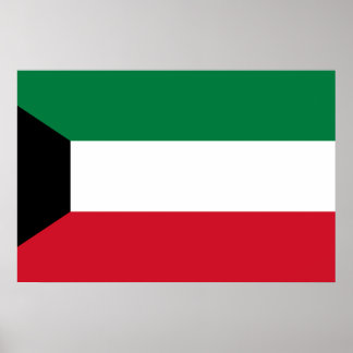 Kuwait, Kenya flag Poster