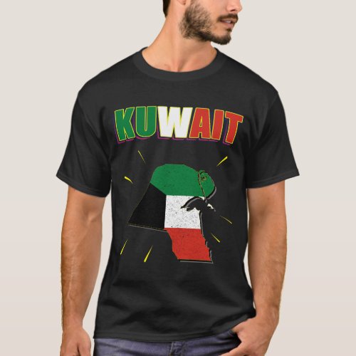 KuwaitKuwait mapFlag of KuwaitKuwait Flag T_Shirt