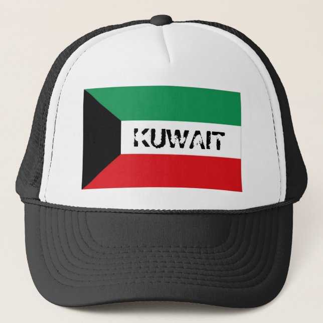Kuwait kuwaiti flag souvenir hat (Front)