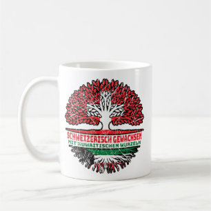 Kuwait Kuwaitisch Schweizer Schweiz Baum Wurzel Coffee Mug
