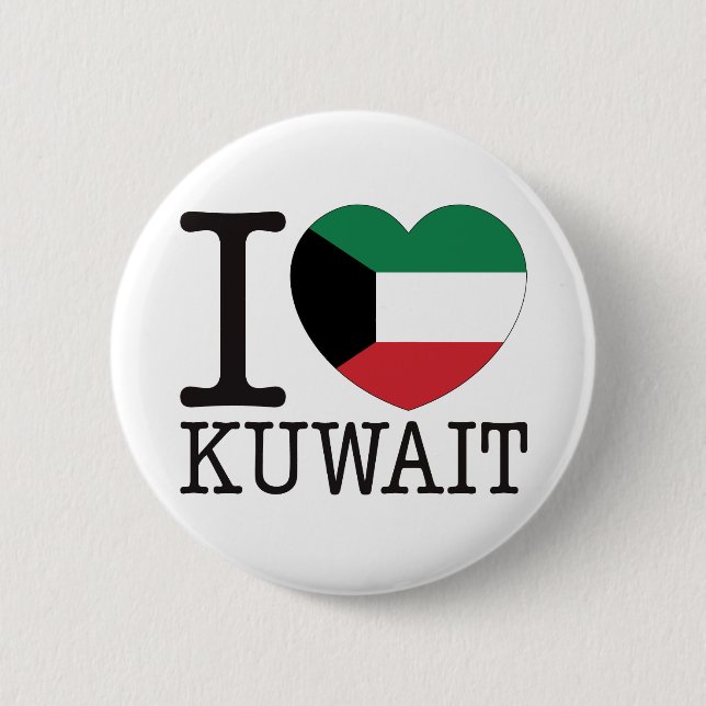 Kuwait Love v2 Button (Front)