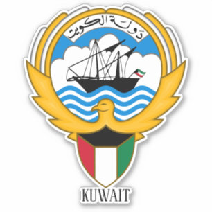Kuwait National Emblem Patriotic Sticker