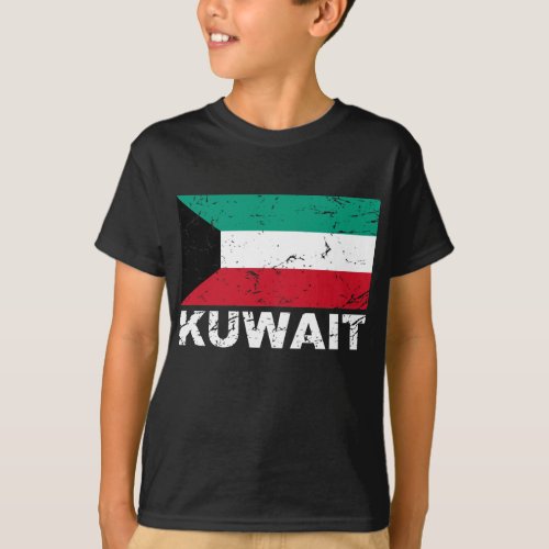 Kuwait Vintage Flag T_Shirt
