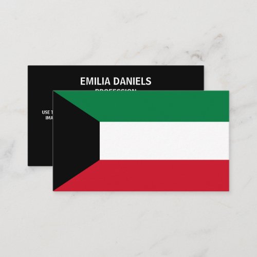 Kuwaiti Flag Flag of Kuwait Business Card