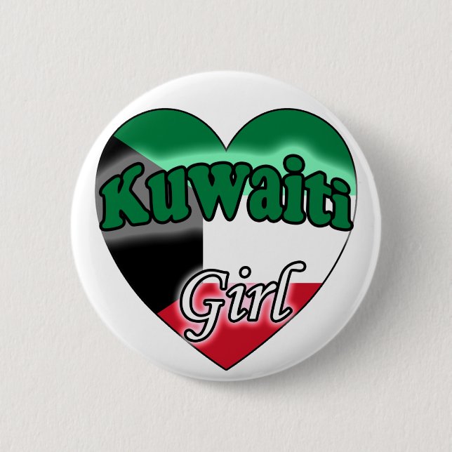 Kuwaiti Girl Pinback Button (Front)